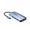 Type-C HUB多功能轉接器｜轉HDMI+USB+RJ45 六合一轉接器