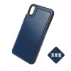 IPhone X/XS/XR/XS MAX系列-環保人工皮革紋手機殼-雙扣背蓋含卡夾收納