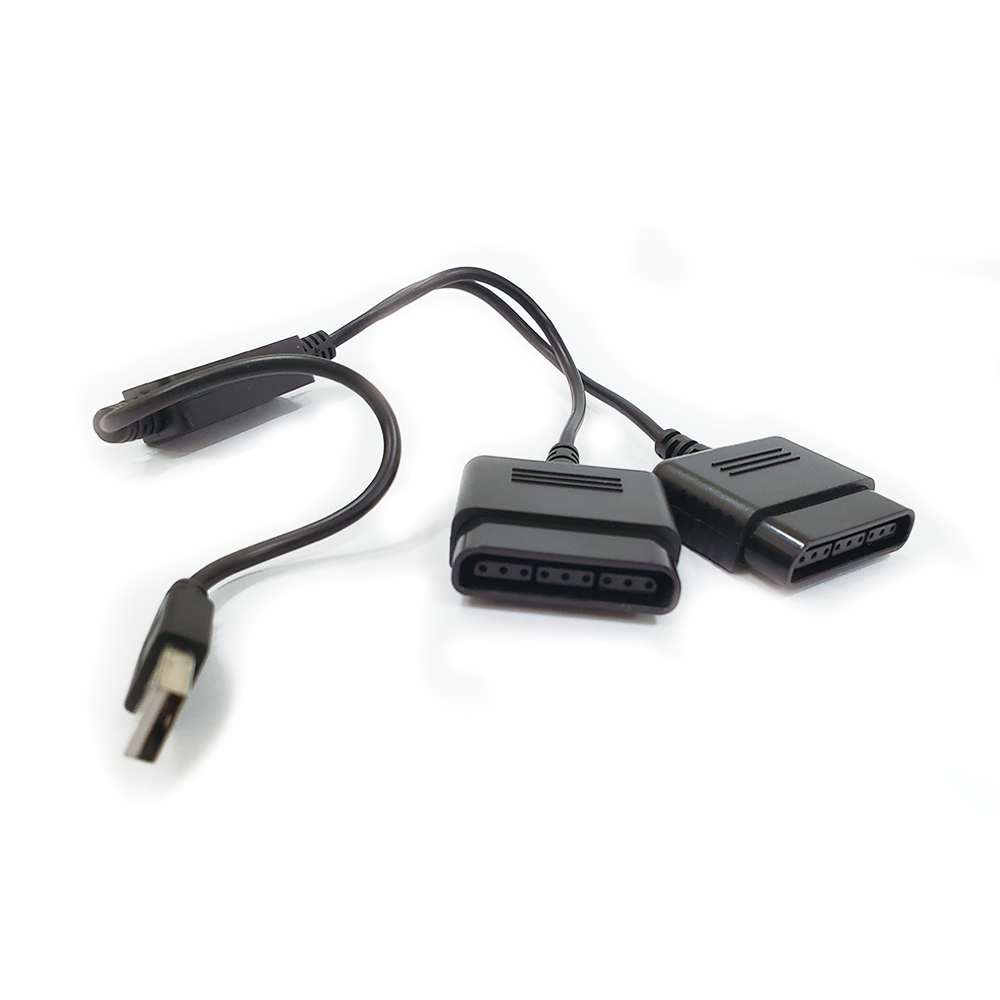 PS/PS2 搖桿轉USB 2對1轉接線SY004-2