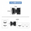 HDMI轉VGA 轉接頭｜支援音源輸出